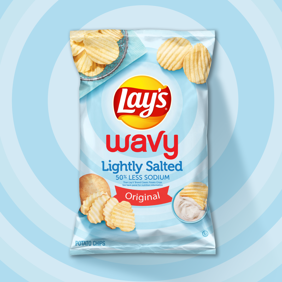 LAY S Wavy Lightly Salted Potato Chips